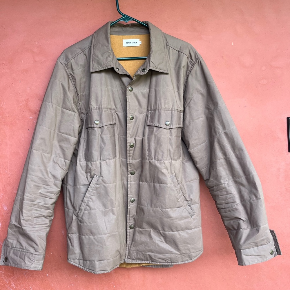 Taylor Stitch Light Quilted Shirt Jacket Men’s 42